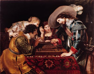 The Game of Backgammon by Cornelis de Vos